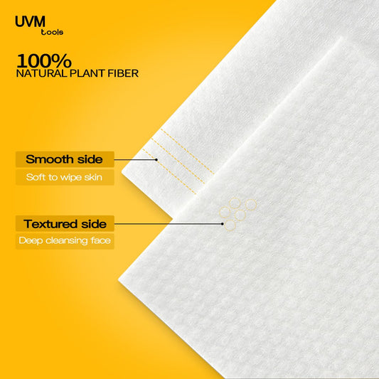 Face Towel 120 Pieces Facial Tissue Cloths for Washing Soft Cotton Dry Baby Wipes, Skin Care, Makeup Remover(Pearl Pattern)