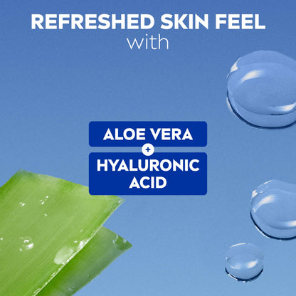 NIVEA Refreshing 3-in-1 Cleansing Face Wipes for Normal Skin (25 sheets), Plant-Based Makeup Wipes, Gentle Yet Effective Face Cleanser with Aloe Vera and Hyaluronic Acid